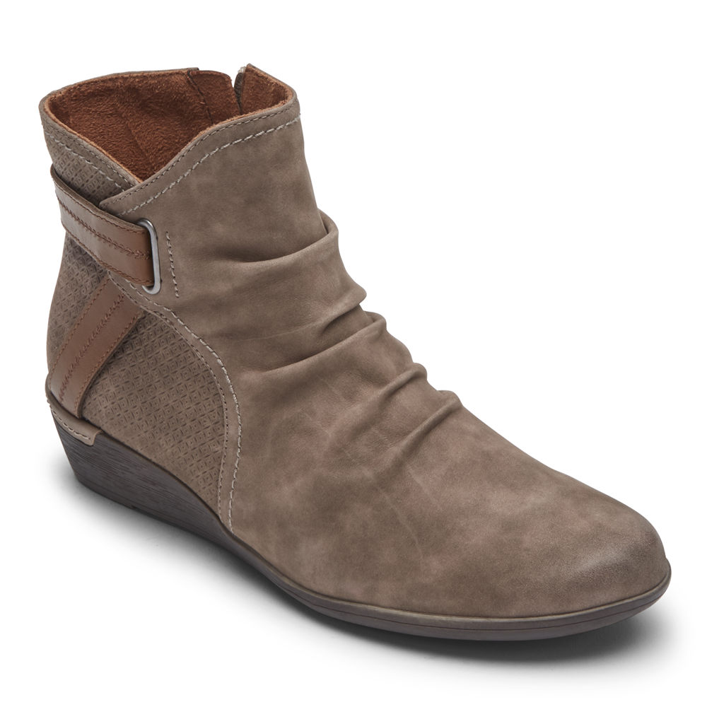 Rockport Womens Cobb Hill Devyn - Booties Brown - IBD590471